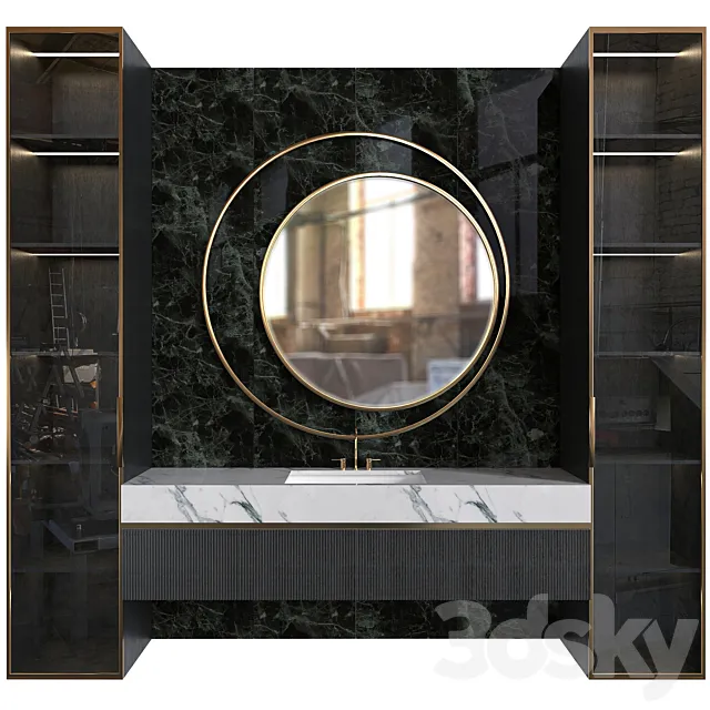 Bathroom Furniture Set_04 3D Model Bathroom Furniture Set_04 3D Model