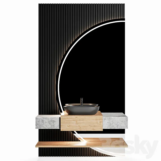 bathroom furniture set_2 3D Model bathroom furniture set_2 3D Model