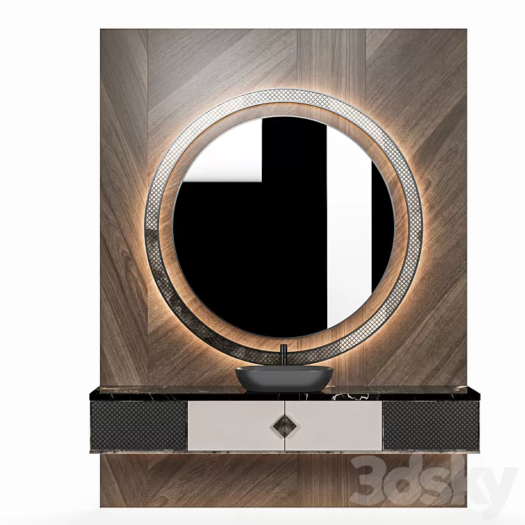 bathroom furniture set_4 3D Model bathroom furniture set_4 3D Model