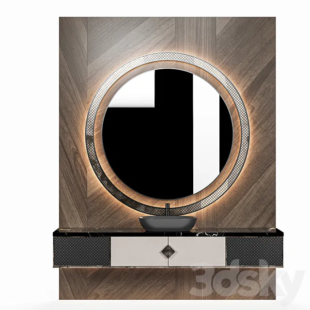 bathroom furniture set_4 3DModel bathroom furniture set_4 3DModel