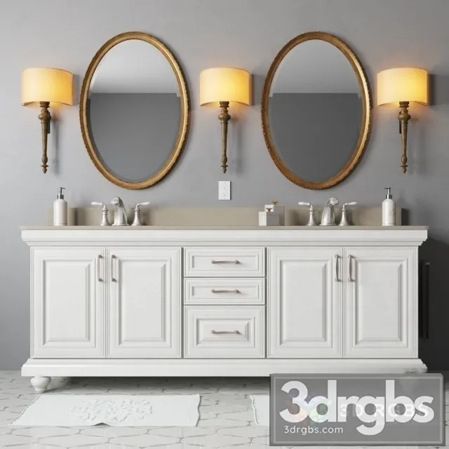 Bathroom Furniture Woodmark 3D Model Download