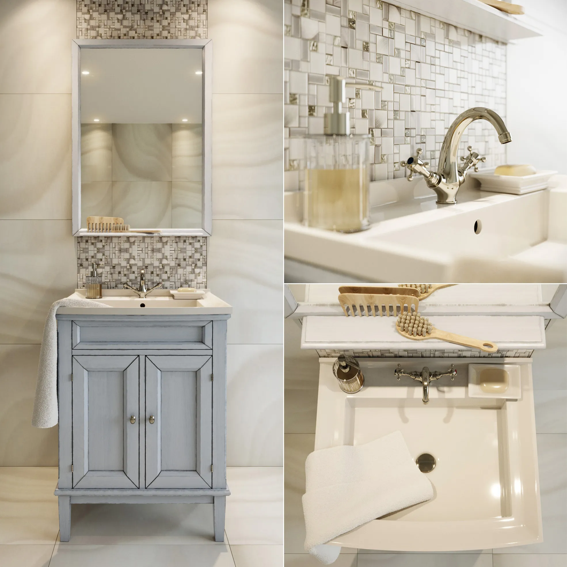 bathroom – Gessi set of washbasins 09 3D Model bathroom – Gessi set of washbasins 09 3D Model