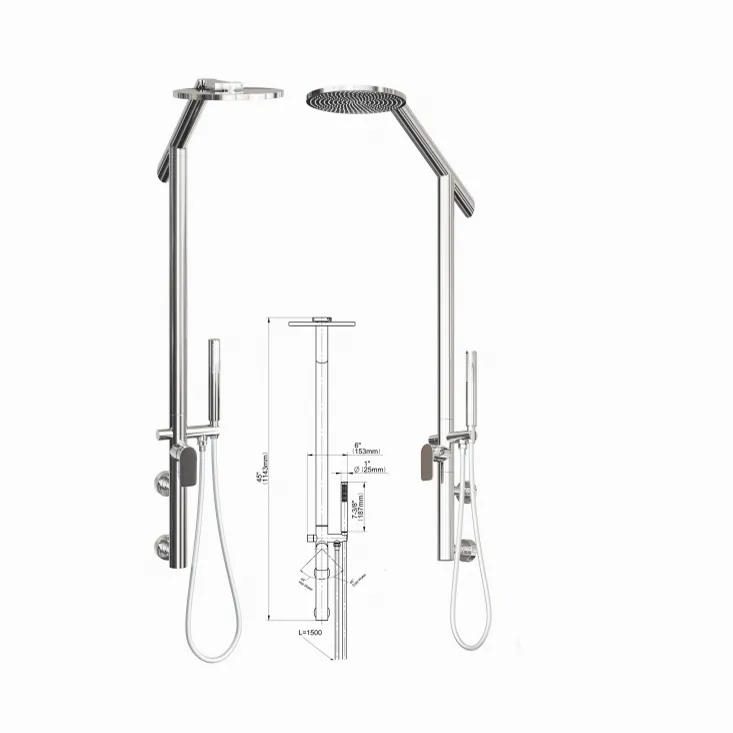 bathroom – Graff Shower set 5115010 Sento  Series 3D Model