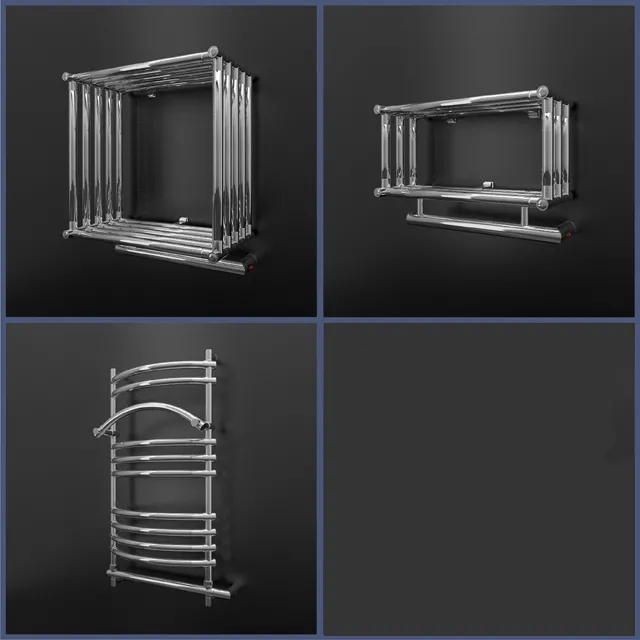 bathroom – Group of electric towel rails Margaroli 3D Model