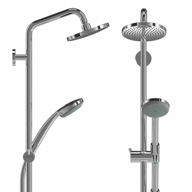 bathroom – Hansgrohe Croma 100 1jet Showerpipe 3D Model