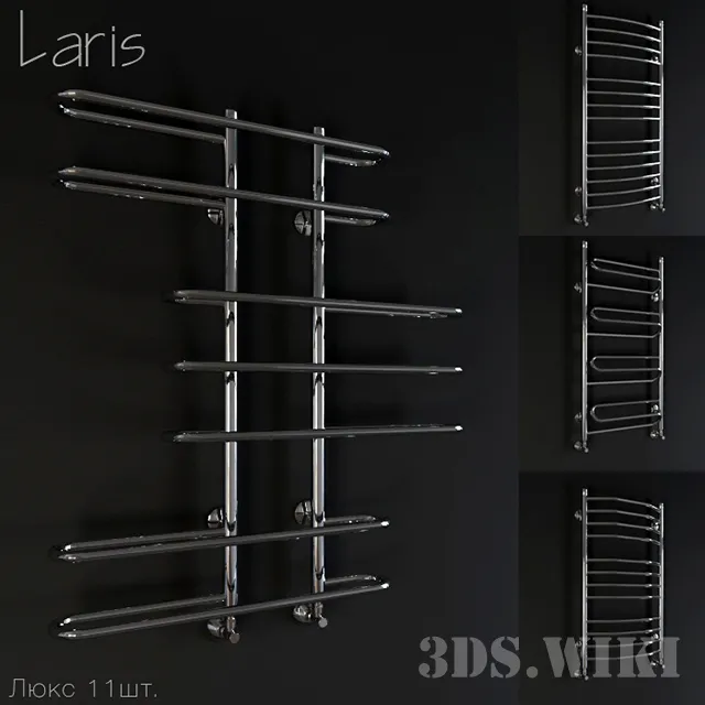 bathroom – Heated towel rail Laris collection Lux 3D Model bathroom – Heated towel rail Laris collection Lux 3D Model