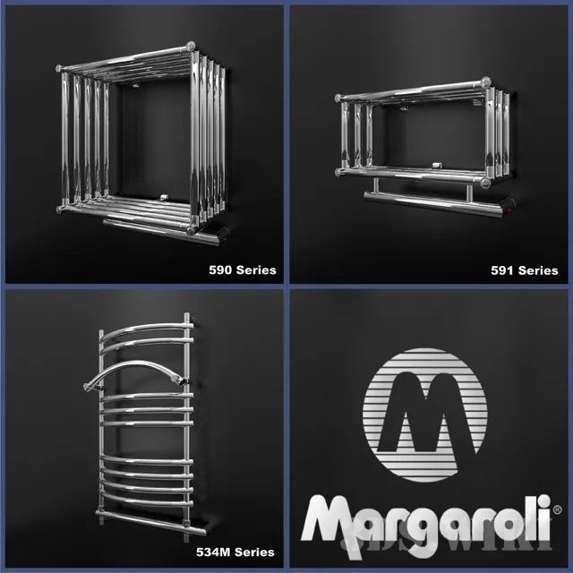 bathroom – Heated towel rails Margaroli 3D Model