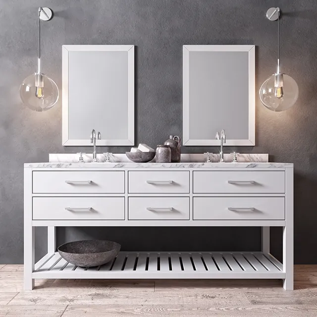 bathroom – Hutton double washstand 01 3D Model bathroom – Hutton double washstand 01 3D Model