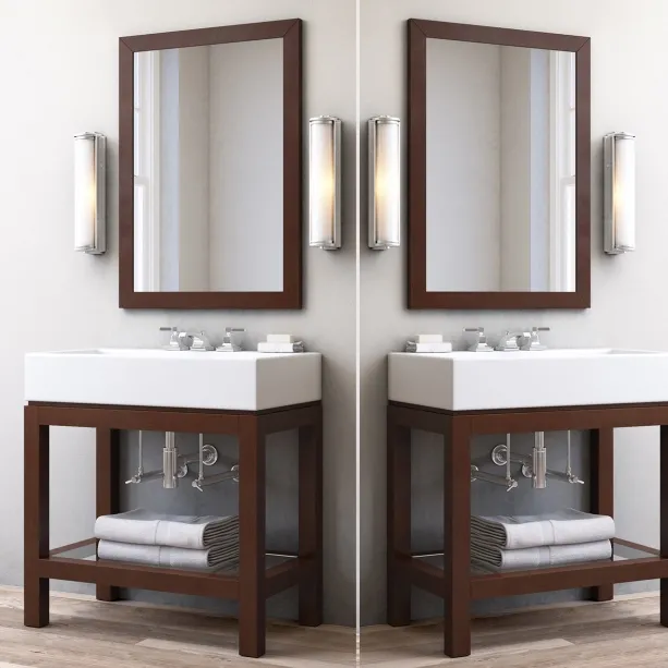 bathroom – Hutton single console  washstand 3D Model