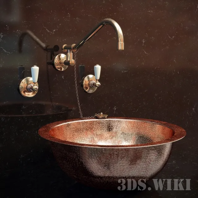 bathroom – Iron sink and mixer 3D Model bathroom – Iron sink and mixer 3D Model