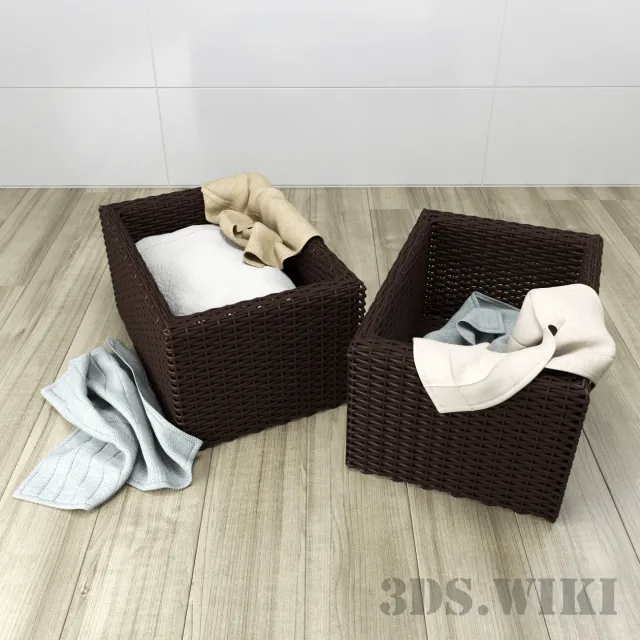 bathroom – Laundry baskets 3D Model