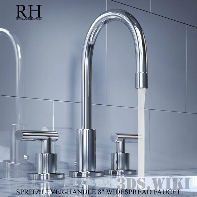 bathroom – Mixer SUTTON LEVER-HANDLE 8in WIDESPREAD FAUCET 3D Model bathroom – Mixer SUTTON LEVER-HANDLE 8in WIDESPREAD FAUCET 3D Model