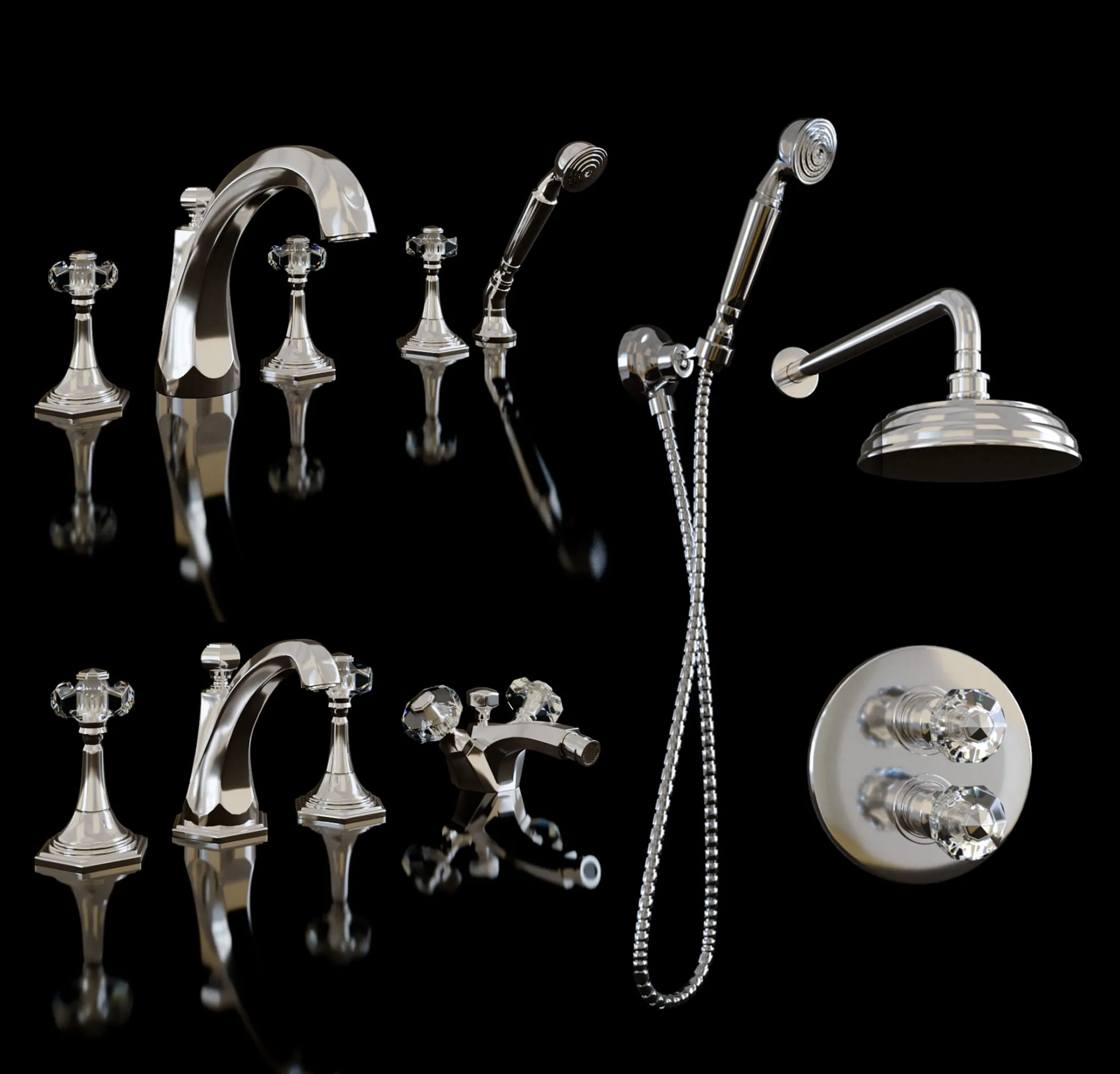 bathroom – Mixers Devon and Devon Excelsior Gemstone 3D Model