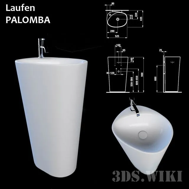 bathroom – Modern sinks Laufen Palomba 3D Model
