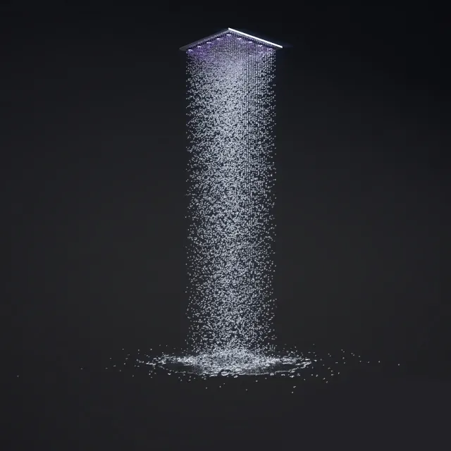 bathroom – Overhead shower 3D Model