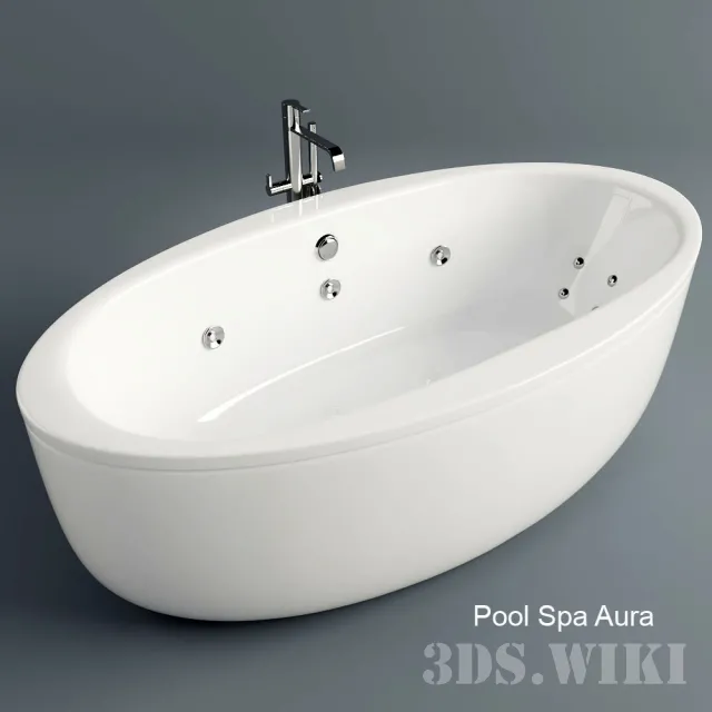 bathroom – Pool Spa Aura Bath 3D Model