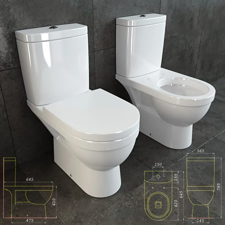 bathroom – Prestige toilet 3D Model