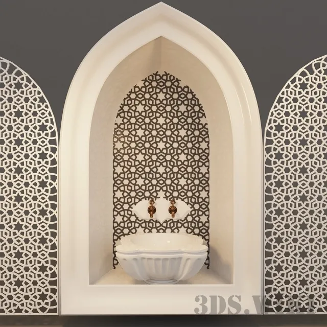 bathroom – Qurna washbasin 3D Model bathroom – Qurna washbasin 3D Model