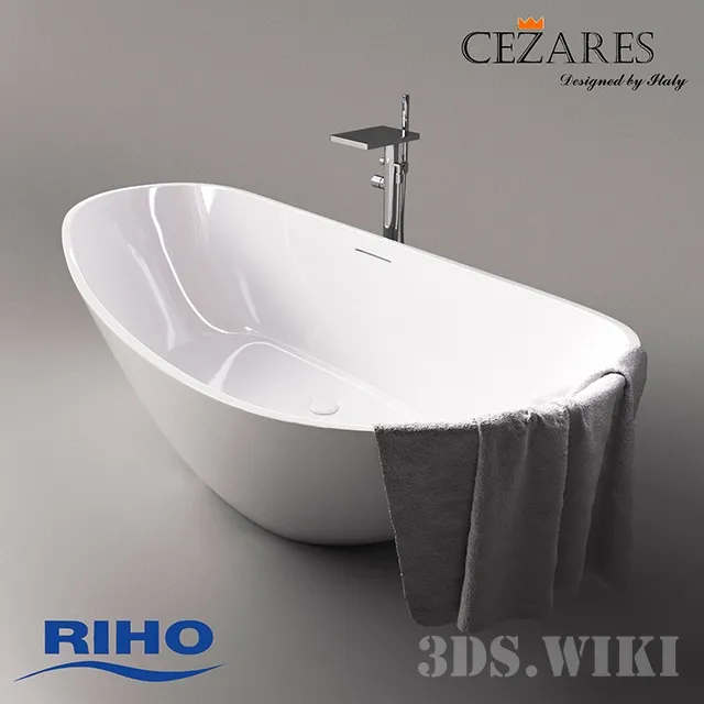 bathroom – Riho Granada freestanding bathtub 3D Model
