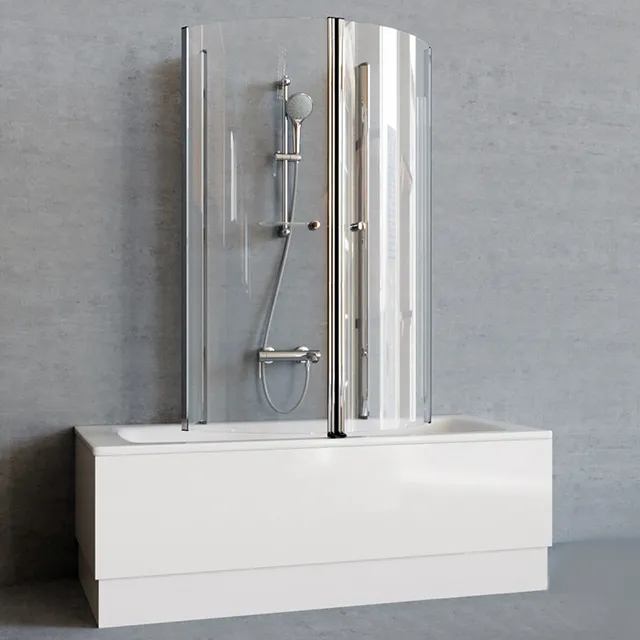 bathroom – Roca bath with Samo shower 3D Model