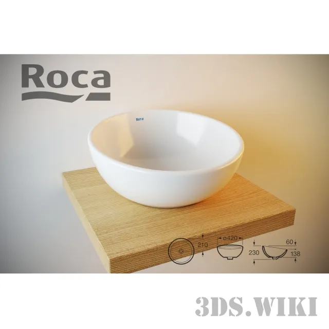 bathroom – Roca Bol washbasin 3D Model bathroom – Roca Bol washbasin 3D Model