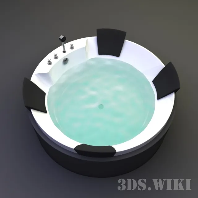 bathroom – Round bathtub Hoesch Aviva 6620 3D Model