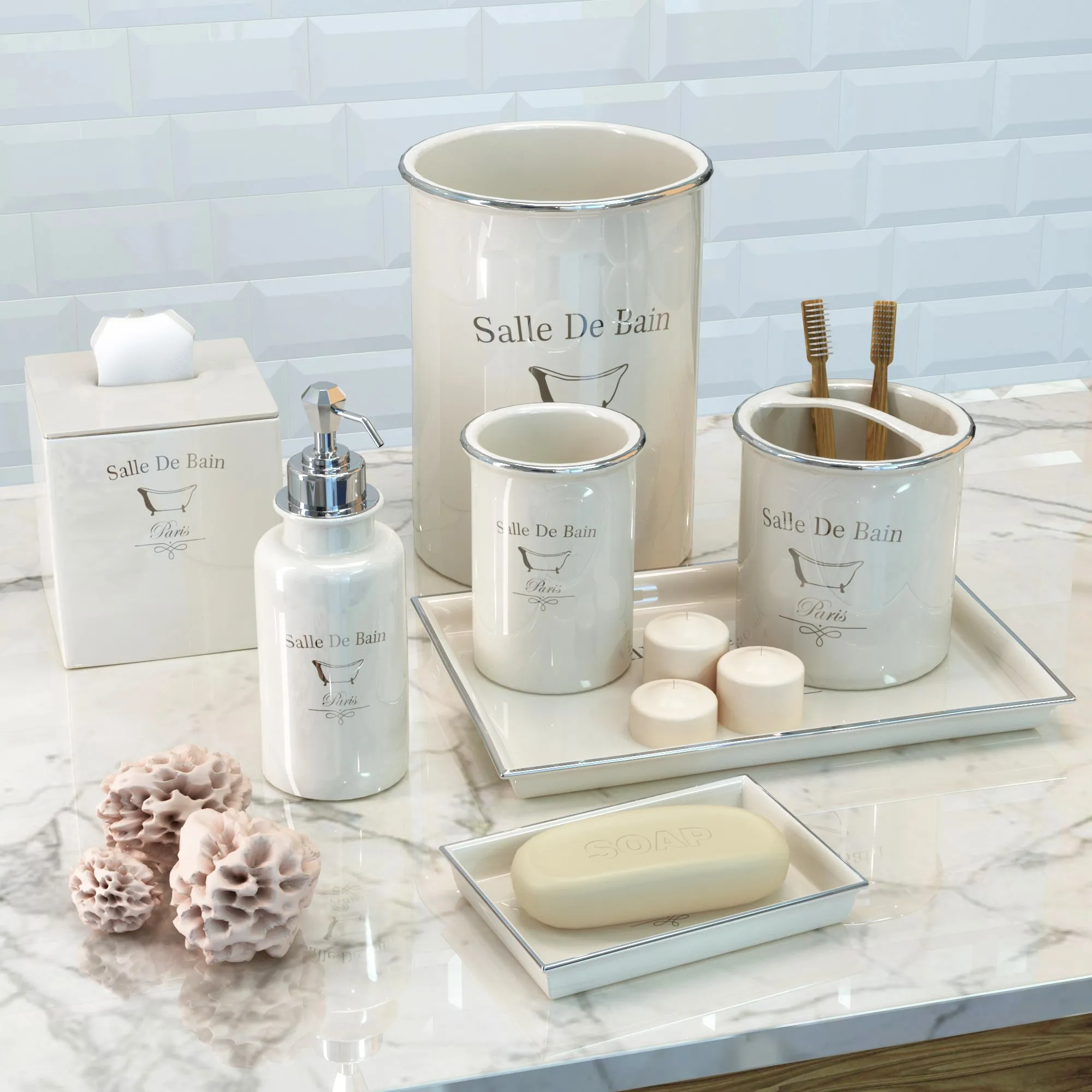 bathroom – Salle De Bain bathroom accessories 3D Model