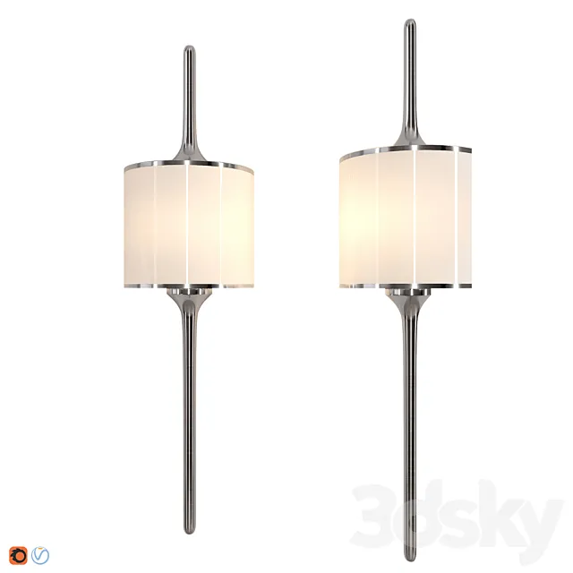 Bathroom sconces Elstead MONA _ L PC 3D Model Bathroom sconces Elstead MONA _ L PC 3D Model