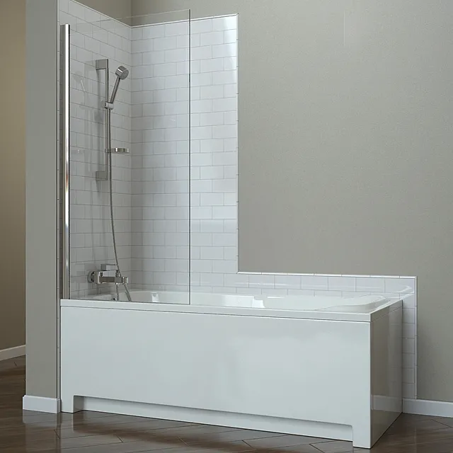 bathroom – SENSA bathtubs with universal panels 3D Model