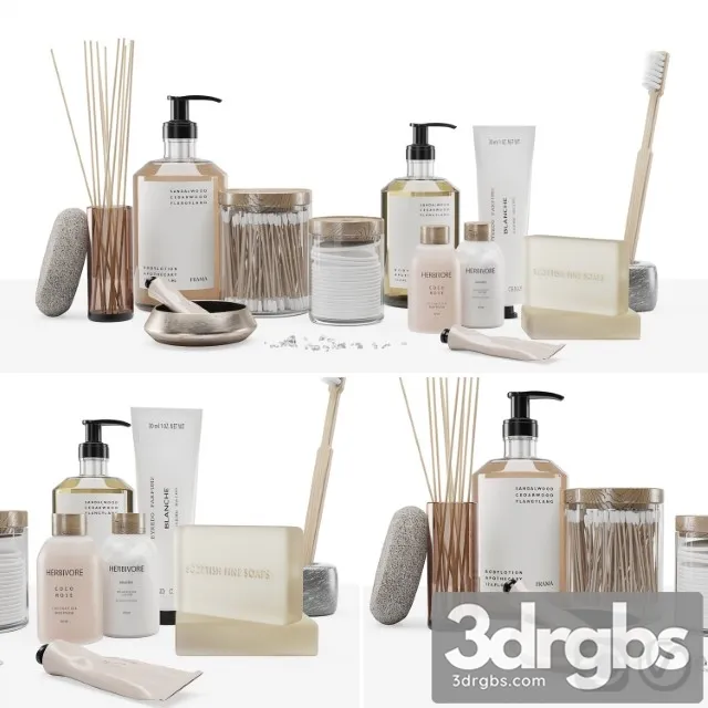 Bathroom Set 0002 3D Model Download