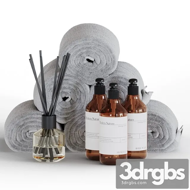 Bathroom Set 01 2 3D Model Download