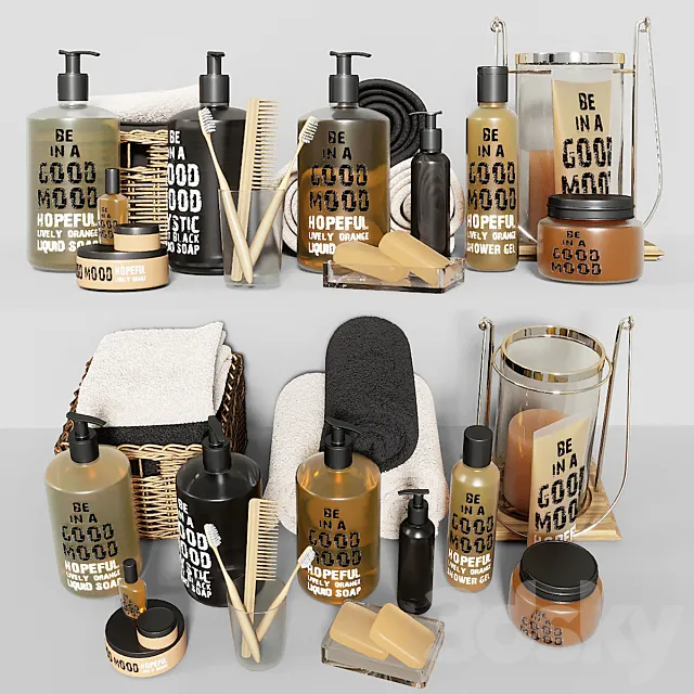 Bathroom set 01 3D Model