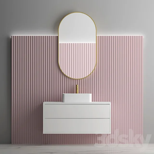 Bathroom set 03 3D Model