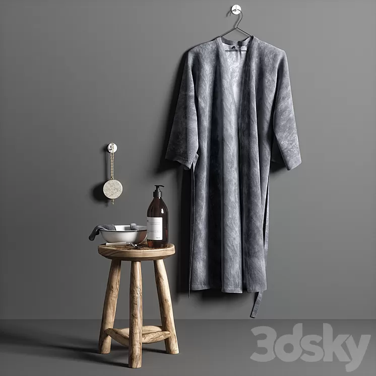 bathroom set 03 3D Model