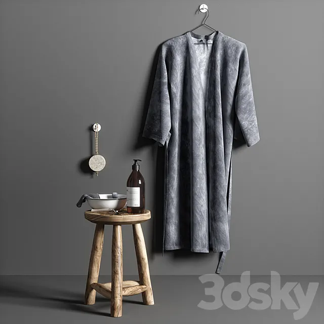 bathroom set 03 3DModel