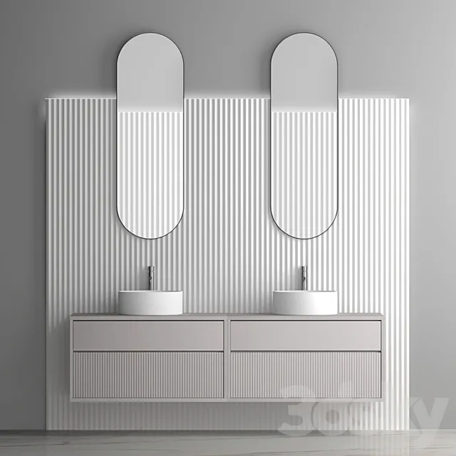 Bathroom set 04 3D Model