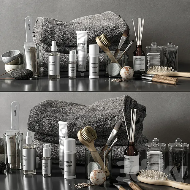 bathroom set 04 3D Model