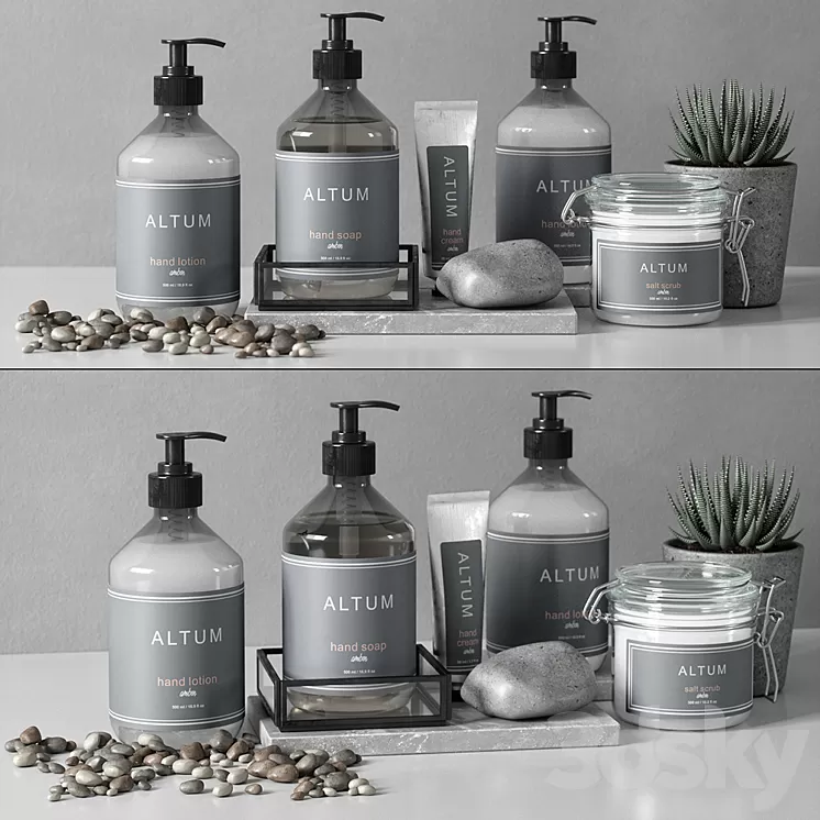 bathroom set 05 3D Model