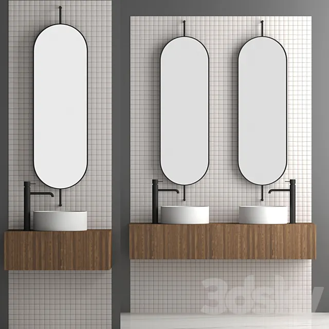 Bathroom set 08 3D Model Bathroom set 08 3D Model