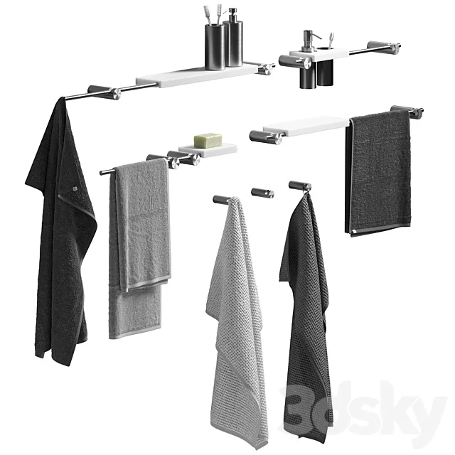 bathroom set 1 3D Model