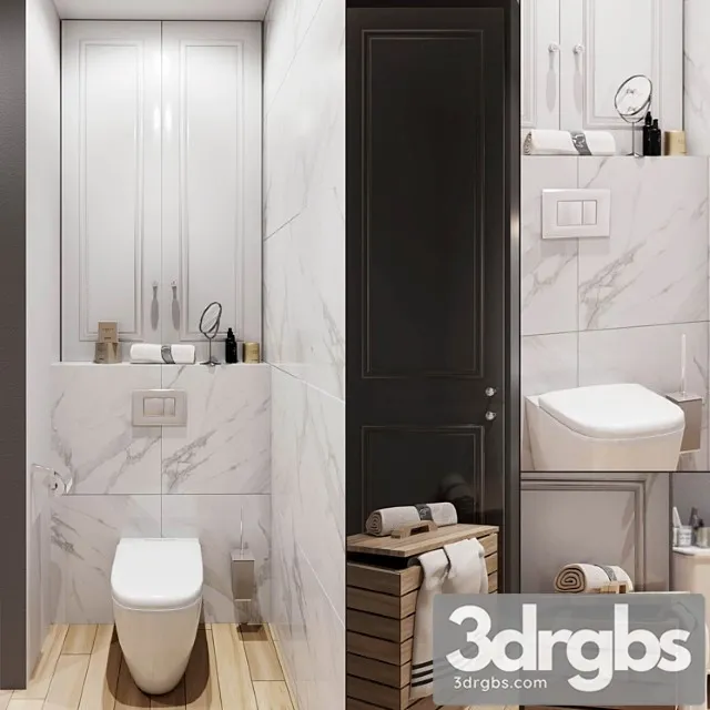 Bathroom Set 1 3D Model Download
