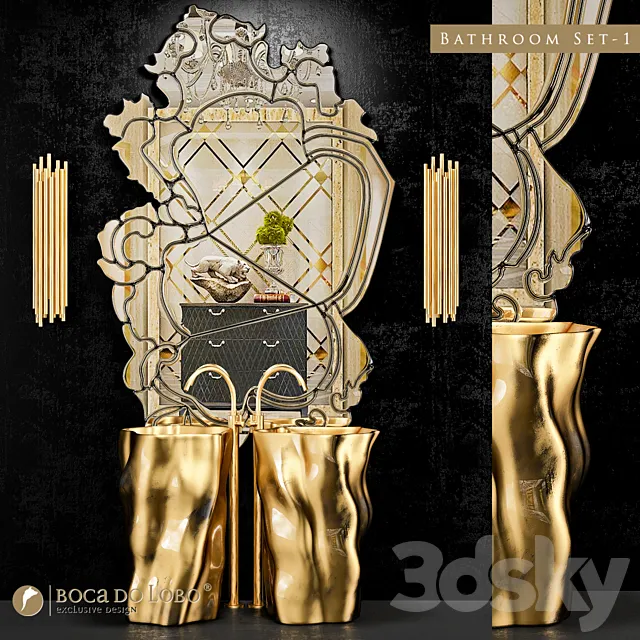 Bathroom Set-1 3DModel Bathroom Set-1 3DModel