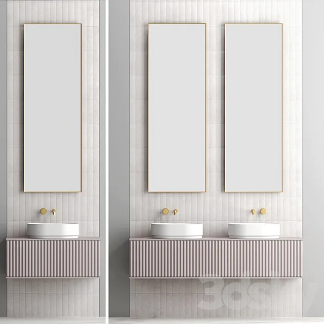 Bathroom set 11 3D Model Bathroom set 11 3D Model