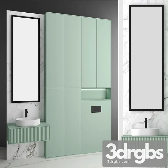 Bathroom Set 12 2 3D Model Download