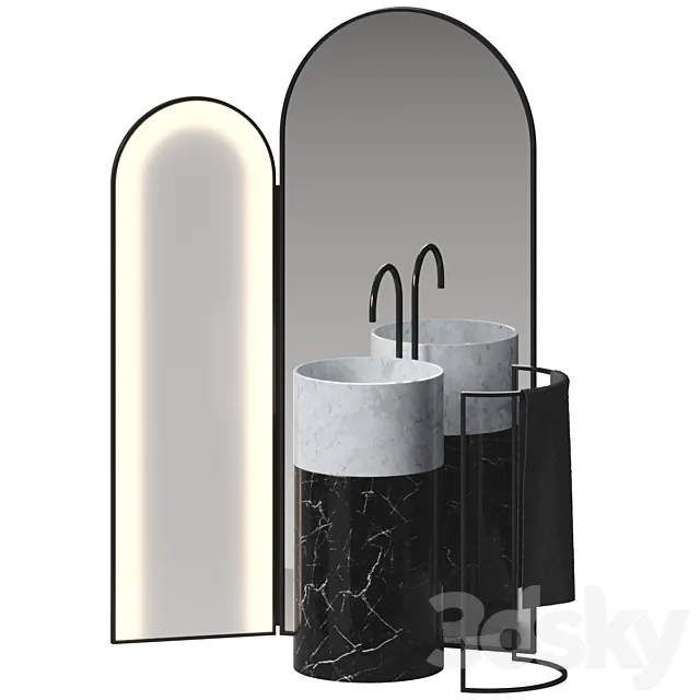 Bathroom set 14 3D Model Bathroom set 14 3D Model