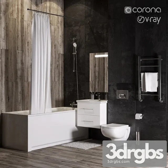 Bathroom Set 19 3D Model Download