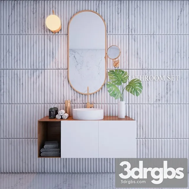 Bathroom Set 2 3D Model Download