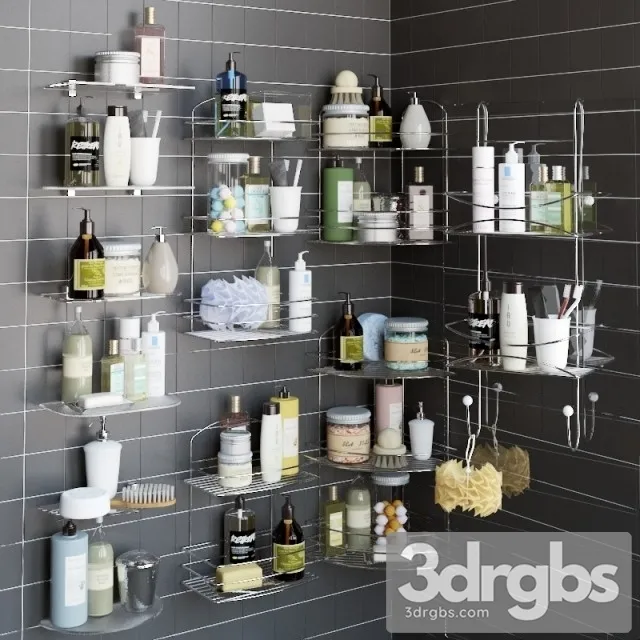 Bathroom Set 2 3D Model Download