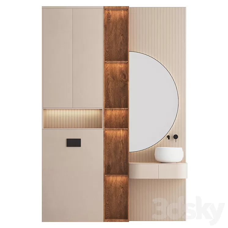 Bathroom set 21 3D Model Free Download