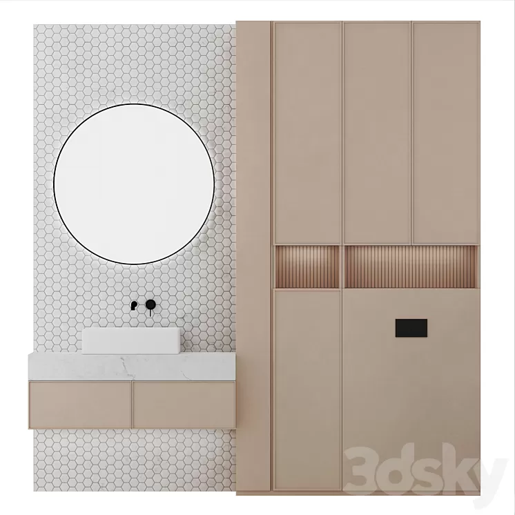 Bathroom set 22 3D Model Free Download